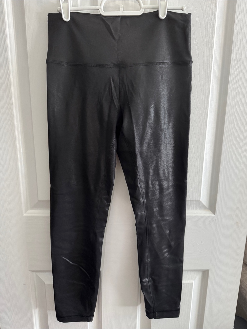 lululemon athletica Black Faux-Leather Leggings
